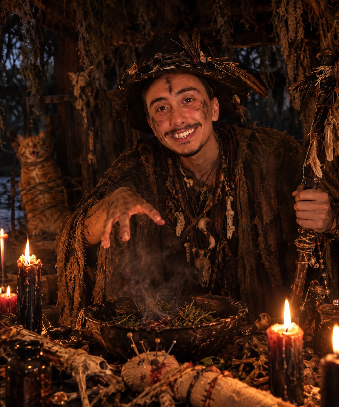 Local Unemployed Man Casts VooDoo Spell